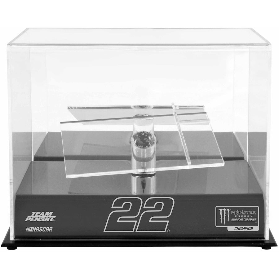 Joey Logano 2018 Monster Energy NASCAR Cup Series Champion Engraved 1:24 Die Cast Display Case