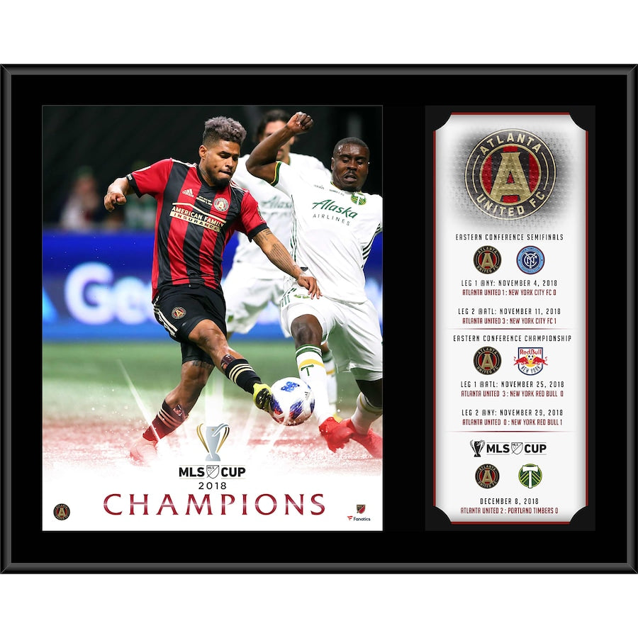 Josef Martinez Atlanta United FC 2018 MLS Cup Champions 12'' x 15'' Sublimated Plaque