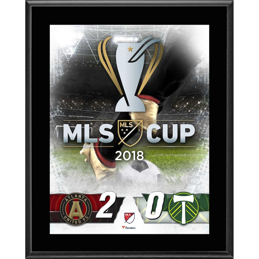 Atlanta United FC vs. Portland Timbers 2018 MLS Cup 10.5'' x 13'' Sublimated Plaque