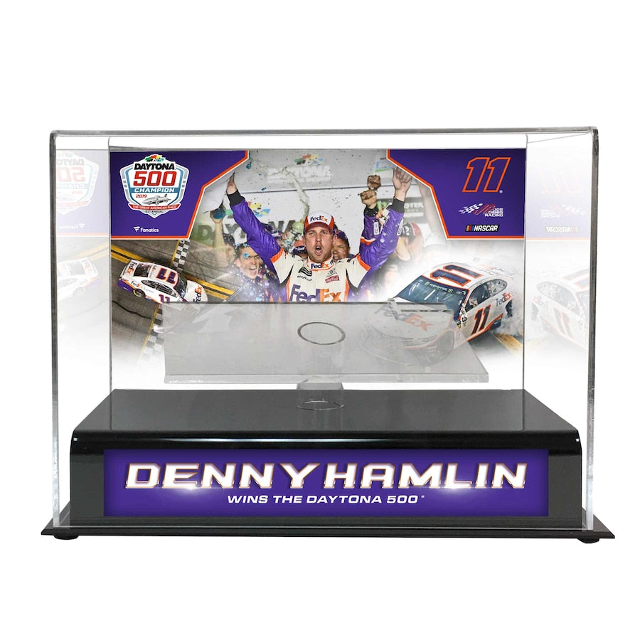 Denny Hamlin 2019 Daytona 500 Champion 1:24 Die Cast Display Case with Sublimated Plate