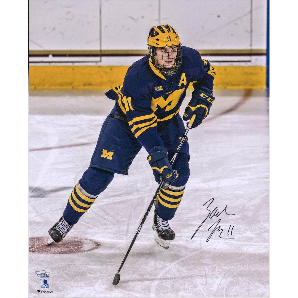 Zach Hyman Michigan Wolverines Autographed 16'' x 20'' Skating Photograph