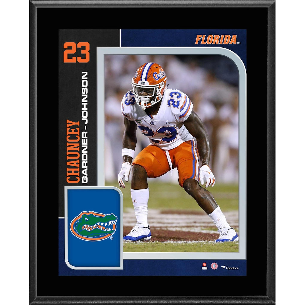 Chauncey Gardner-Johnson Florida Gators 10.5'' x 13'' Sublimated Player Plaque