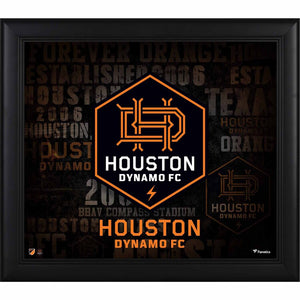 Houston Dynamo Framed 15'' x 17'' Team Heritage Collage