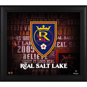 Real Salt Lake Framed 15'' x 17'' Team Heritage Collage