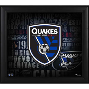 San Jose Earthquakes Framed 15'' x 17'' Team Heritage Collage