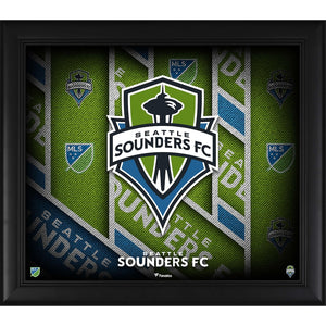 Seattle Sounders FC Framed 15'' x 17'' Team Threads Collage