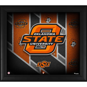 Oklahoma State Cowboys Framed 15'' x 17'' Team Threads Collage