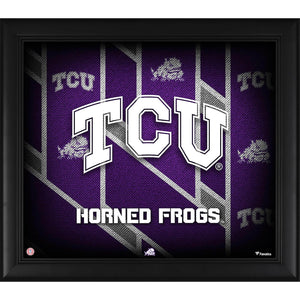 TCU Horned Frogs Framed 15'' x 17'' Team Threads Collage
