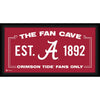 Alabama Crimson Tide Framed 10'' x 20'' Fan Cave Collage