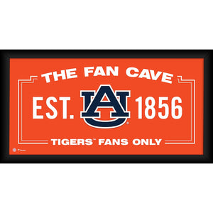 Auburn Tigers Framed 10'' x 20'' Fan Cave Collage