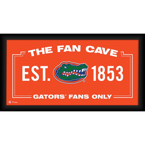 Florida Gators Framed 10'' x 20'' Fan Cave Collage