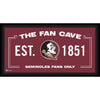 Florida State Seminoles Framed 10'' x 20'' Fan Cave Collage