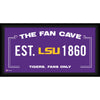 LSU Tigers Framed 10'' x 20'' Fan Cave Collage