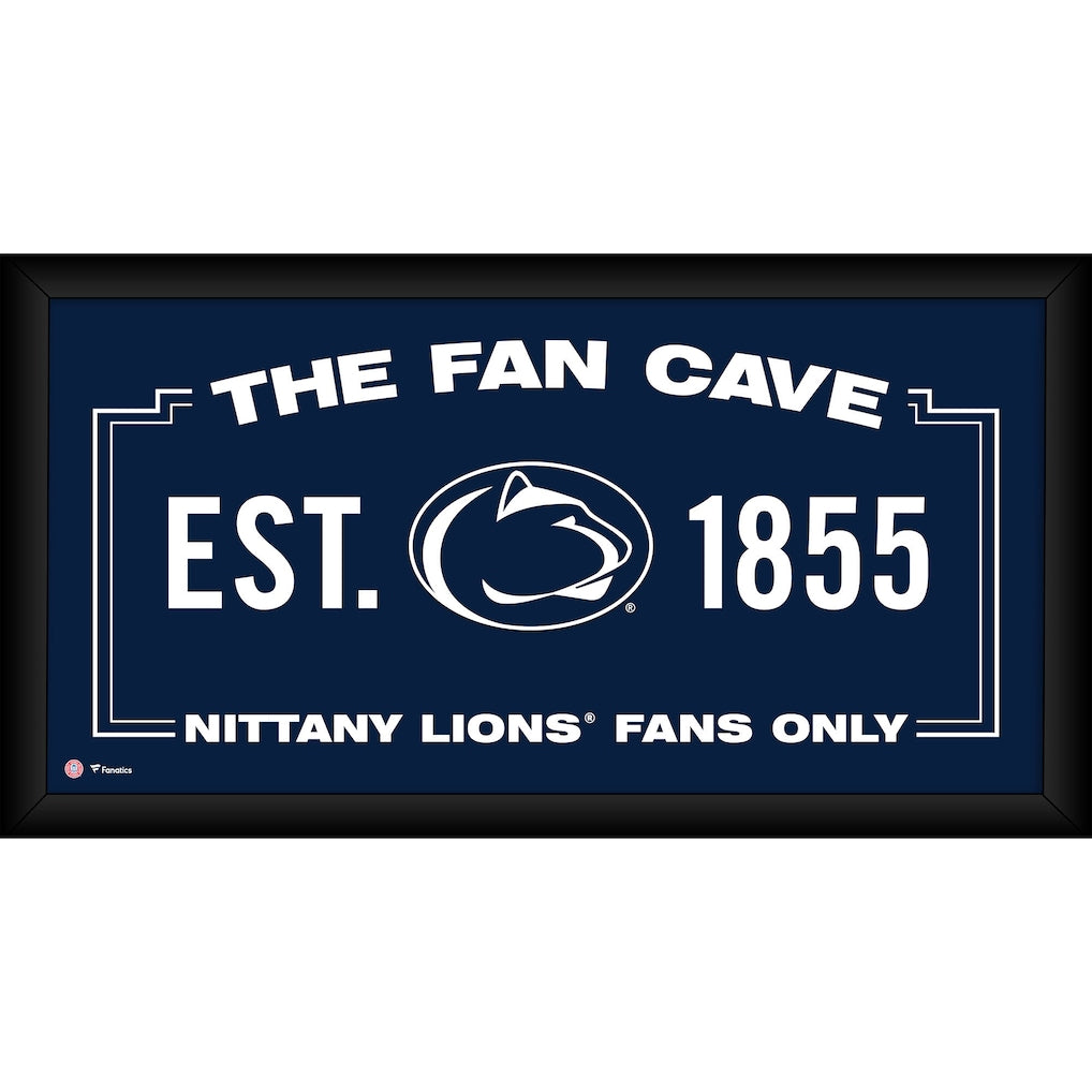 Penn State Nittany Lions Framed 10'' x 20'' Fan Cave Collage