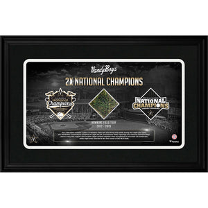 Vanderbilt Commodores Framed 10'' x 18'' Team Collage with a Piece of Game-Used Artificial Turf