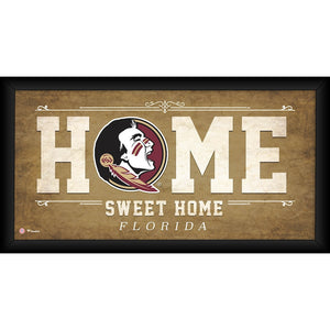 Florida State Seminoles Framed 10'' x 20'' Home Sweet Home Collage