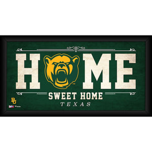 Baylor Bears Framed 10'' x 20'' Home Sweet Home Collage