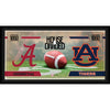 Alabama Crimson Tide vs. Auburn Tigers Framed 10'' x 20'' House Divided Football Collage