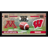 Minnesota Golden Gophers vs. Wisconsin Badgers Framed 10'' x 20'' House Divided Football Collage