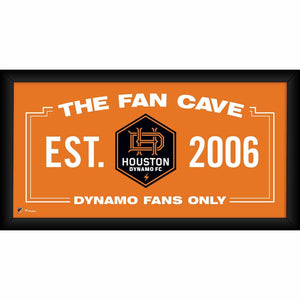 Houston Dynamo Framed 10'' x 20'' Fan Cave Collage