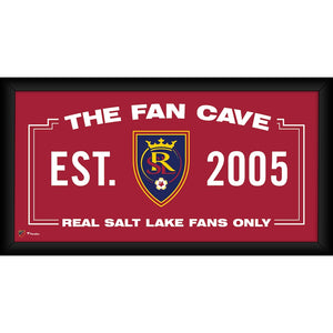 Real Salt Lake Framed 10'' x 20'' Fan Cave Collage