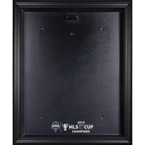 Seattle Sounders Black Framed 2019 MLS Cup Champions Team Logo Jersey Display Case