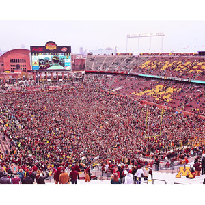 Minnesota Golden Gophers Unsigned 2019 Win Over Penn State Rushed Field Photograph