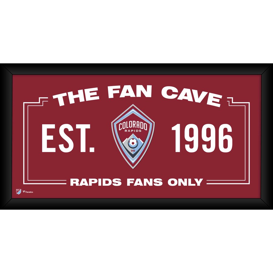 Colorado Rapids Framed 10'' x 20'' Fan Cave Collage