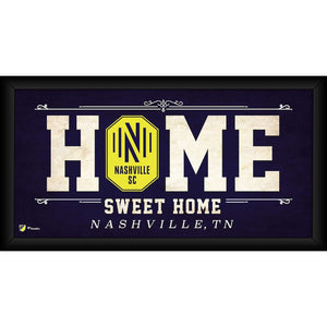 Nashville SC Framed 10'' x 20'' Home Sweet Home Collage