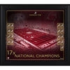 Alabama Crimson Tide Framed 15'' x 17'' Football Championship Count Collage