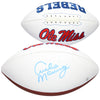 Archie Manning Ole Miss Rebels Autographed White Panel Football