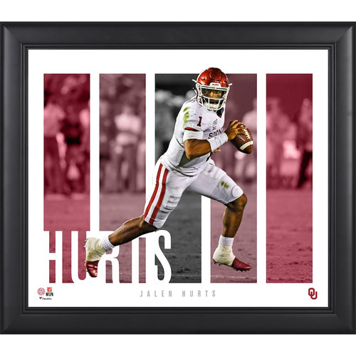 Jalen Hurts Oklahoma Sooners Framed 15'' x 17'' Player Panel Collage