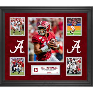 Tua Tagovailoa Alabama Crimson Tide Framed 5-Photo Collage