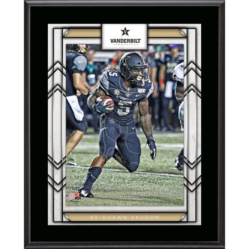 Ke'Shawn Vaughn Vanderbilt Commodores 10.5'' x 13'' Sublimated Player Plaque