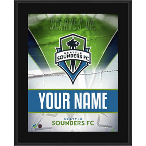 Seattle Sounders FC 10.5'' x 13'' Personalized Sublimated Team Logo Plaque