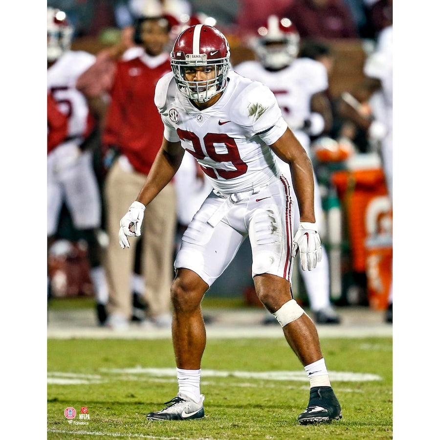 Minkah Fitzpatrick Alabama Crimson Tide Unsigned Defensive Stance Photograph