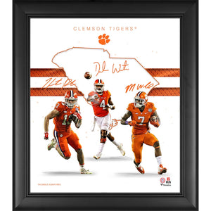 Clemson Tigers Framed 15'' x 17'' 2016 Champions Franchise Foundations Collage