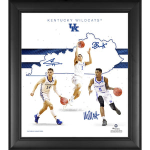 Kentucky Wildcats Framed 15'' x 17'' Guards Franchise Foundations Collage