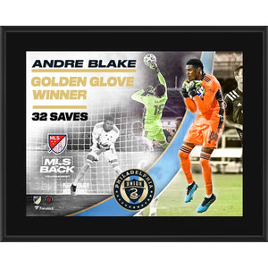 Andre Blake Philadelphia Union Unsigned 10.5'' x 13'' 2020 MLS is Back Golden Glove Winner Sublimated Plaque