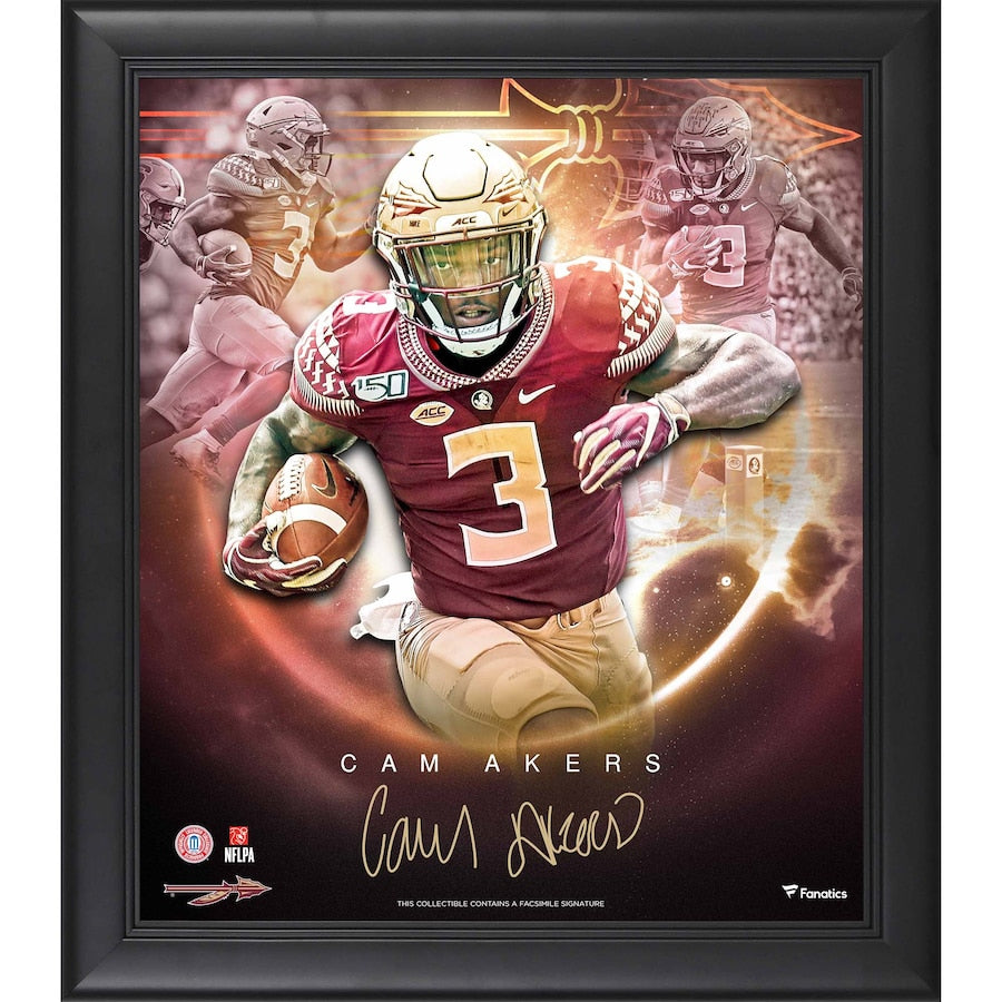 Cam Akers Florida State Seminoles Framed 15'' x 17'' Stars of the Game Collage - Facsimile Signature