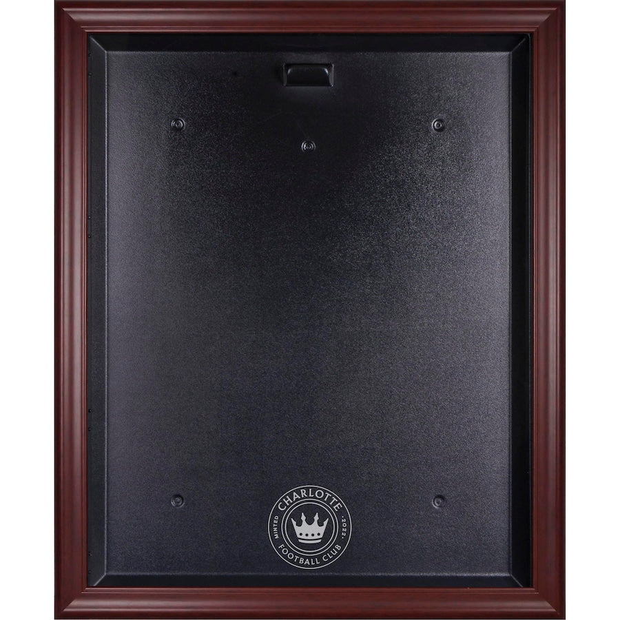Charlotte FC Mahogany Framed Team Logo Jersey Display Case