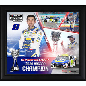 Chase Elliott Framed 15'' x 17'' 2020 NASCAR Cup Series Champion Collage