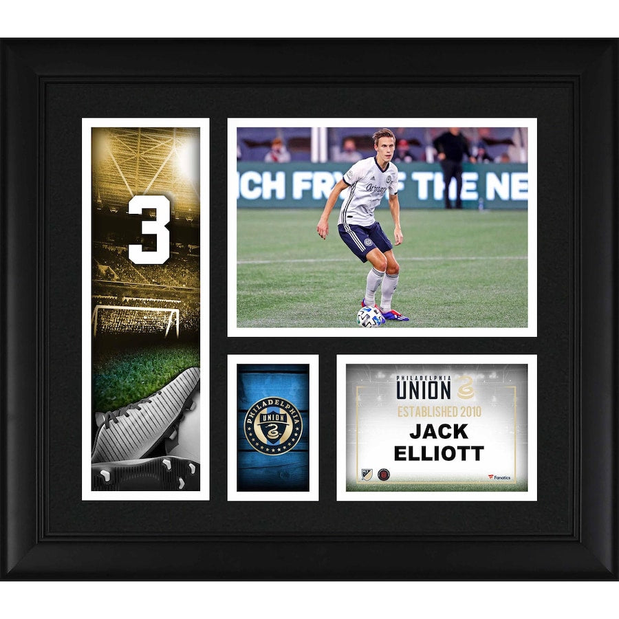 Jack Elliot Philadelphia Union Framed 15'' x 17'' Player Core Collage