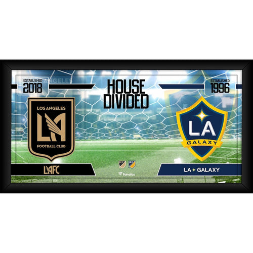LAFC vs. LA Galaxy Framed 10'' x 20'' House Divided Collage