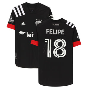 Felipe Martins D.C. United Autographed Match-Used Black #18 Jersey from the 2020 MLS Season