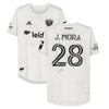 Joseph Mora D.C. United Autographed Match-Used White #28 Jersey from the 2020 MLS Season