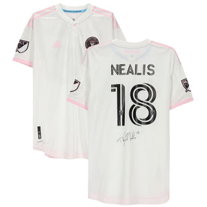 Dylan Nealis Inter Miami CF Autographed Match-Used #18 White Jersey from the 2020 MLS Season