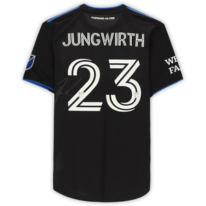 Florian Jungwirth San Jose Earthquakes Autographed Match-Used #23 Black Jersey from the 2020 MLS Season