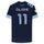 Cristian Dajome Vancouver Whitecaps FC Autographed Match-Used #11 Navy Jersey from the 2020 MLS Season