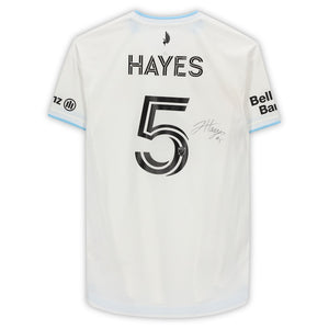 Jacori Hayes Minnesota United FC Autographed Match-Used #5 White Jersey from the 2020 MLS Season